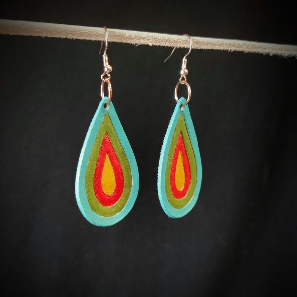 Colour Drop Earrings - Image 2