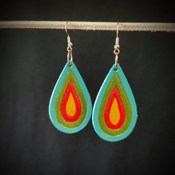 Colour Drop Earrings - Image 4