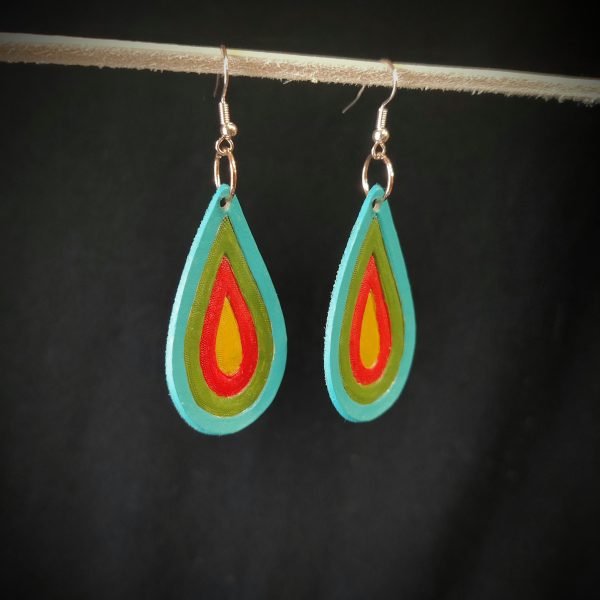 Colour Drop Earrings - Image 3